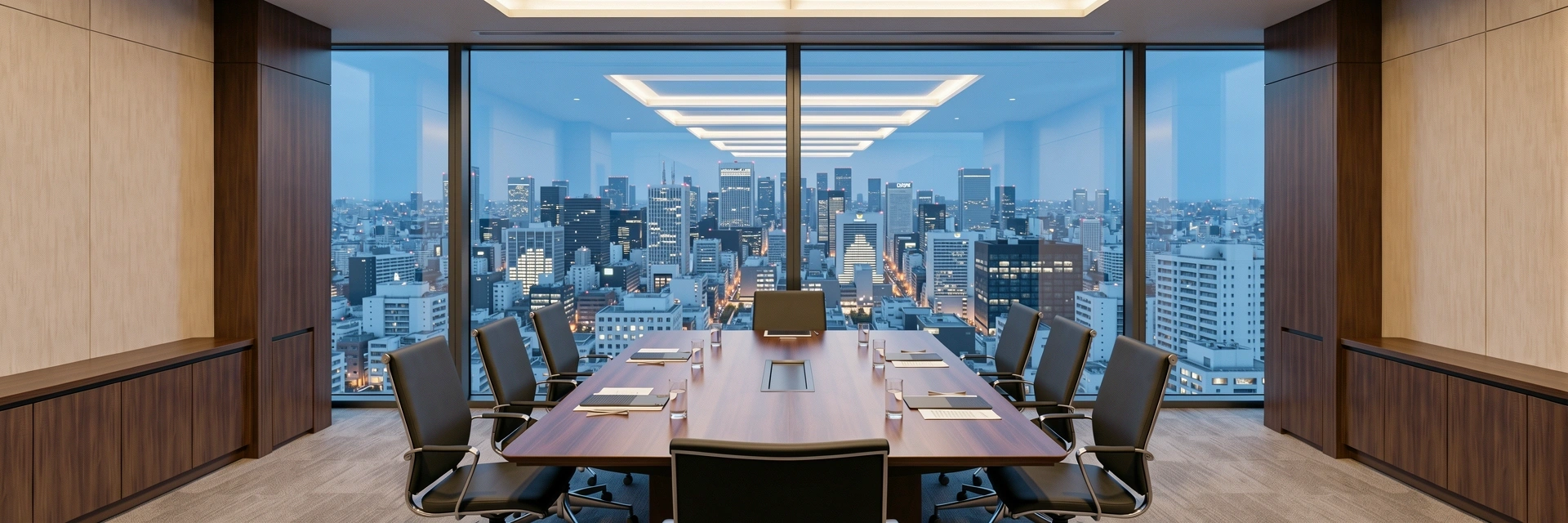 Professional business environment in Tokyo